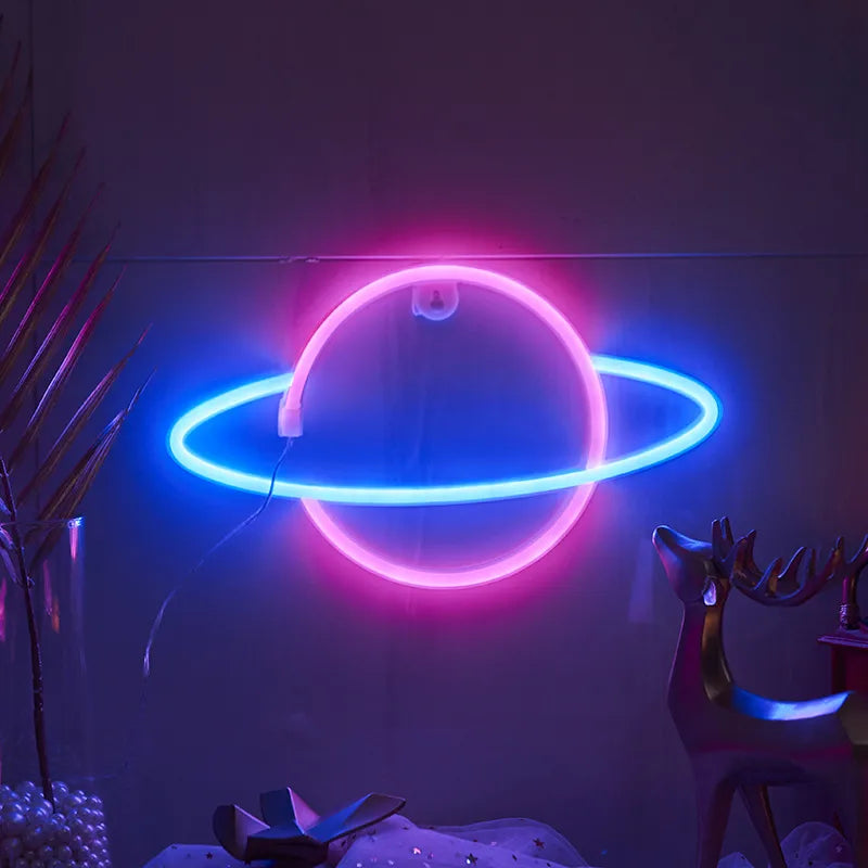 casual letter dolphin rocket pc indoor night lights