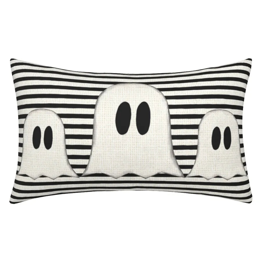 Halloween Cute Funny letter Ghost Polyester Pillow Cases Couch & Sofa Decor