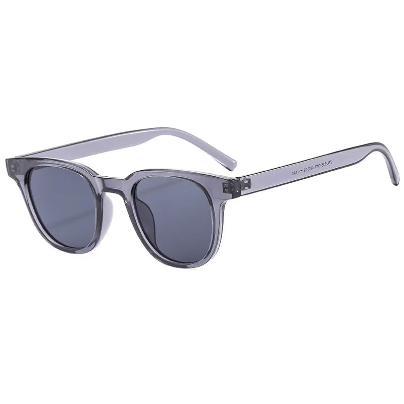 simple style commute color block ac square full frame men's sunglasses