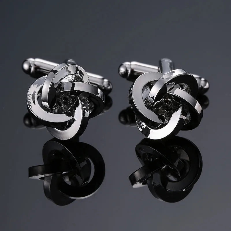 simple style solid color copper plating unisex cufflinks 1 pair