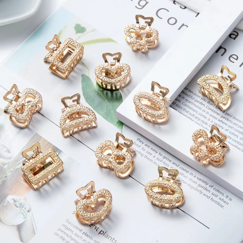Simple Style Women's Geometric Metal Hair Claws