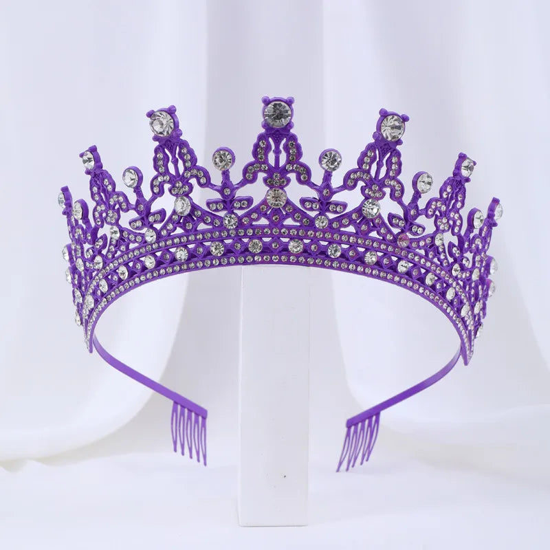 ethnic style crown alloy diamond rhinestones crown 1 piece