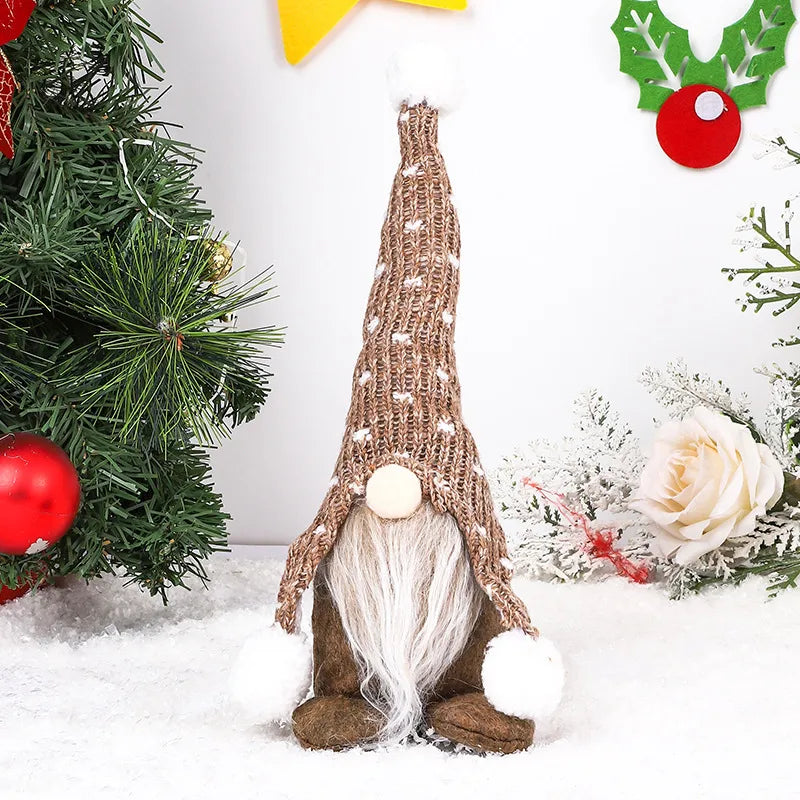 Christmas Cartoon Style Pastoral Color Block Holiday Festival Ornaments