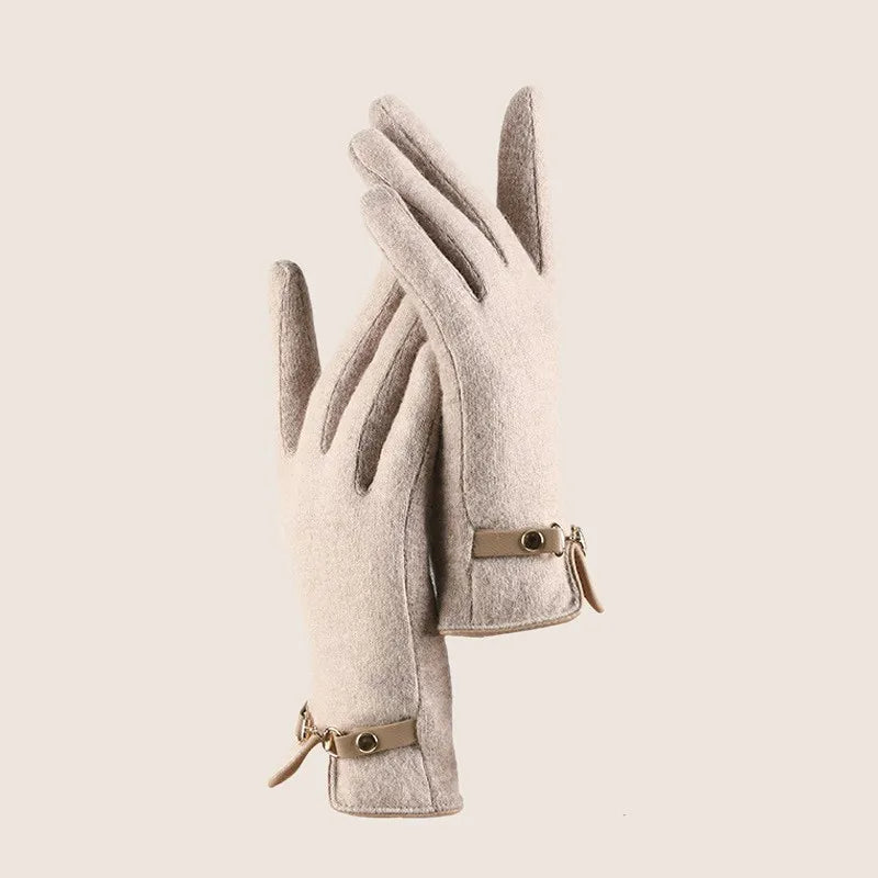 Women's Simple Style Solid Color Gloves