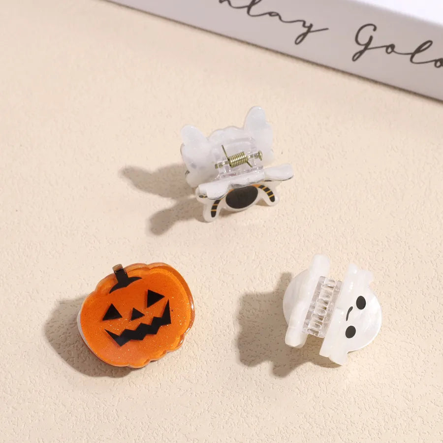 Halloween Fashion Personalized Bat Pumpkin Spider Claw Clip Universal Ghost Small Hair Clip Stylish Accessory For Women