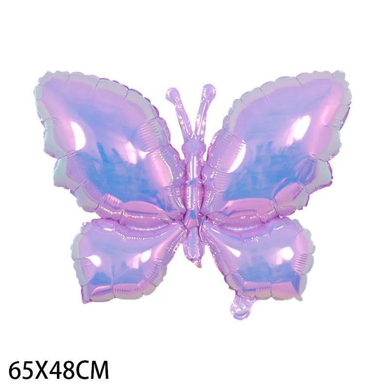 Birthday Casual Sweet Star Heart Shape Butterfly Aluminum Film Party Festival Balloons