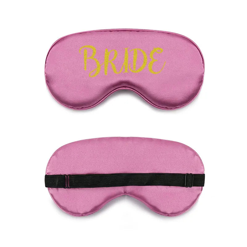 bride and bridesmaid artificial silk eye shield adjustable elastic wedding game bridesmaid gift