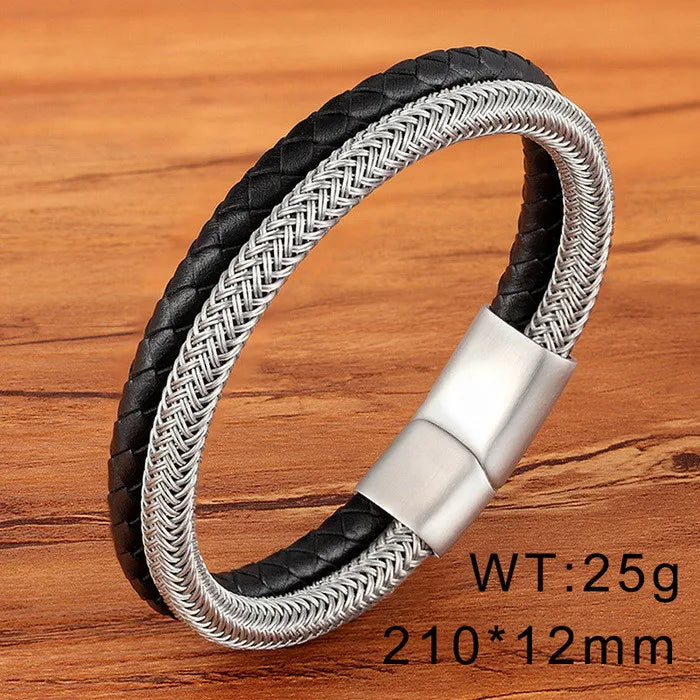 Stainless Steel 18K Gold Plated Hip-Hop Plating Color Block Bangle