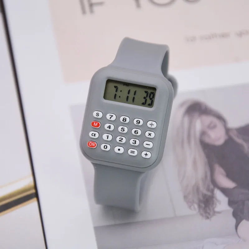 New Children's Watch Student Party Watch Electronic Calculator Watch Date Calculator Digital Multifunctional Electronic Watch
