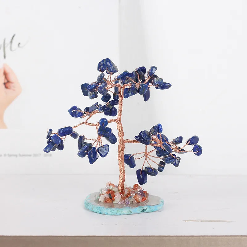 Simple Style Tree Crystal Agate copper wire Ornaments Artificial Decorations