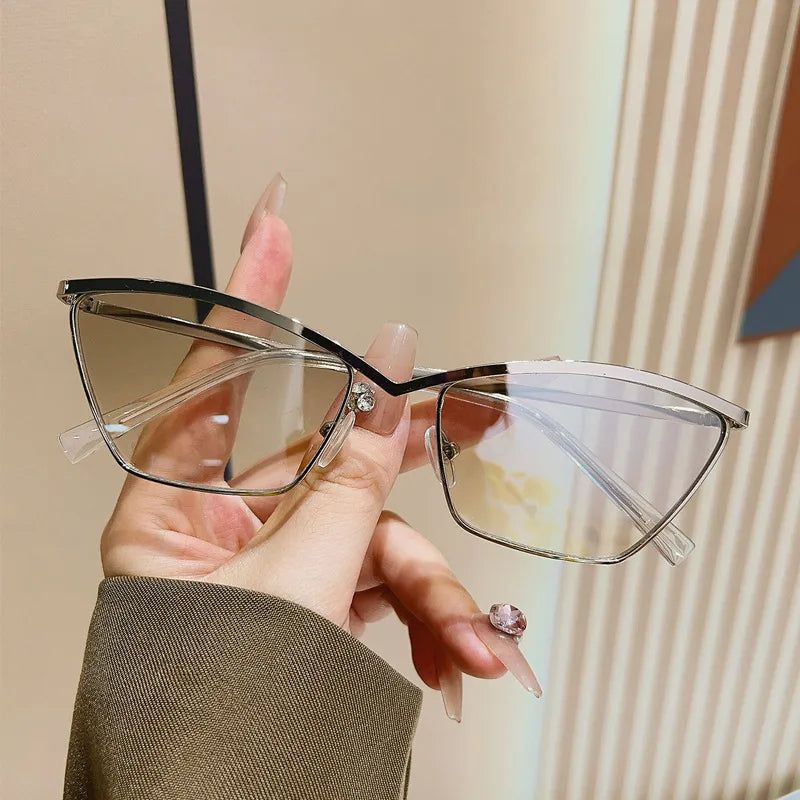 Simple Style Classic Style Solid Color Ac Cat Eye Full Frame Women's Sunglasses