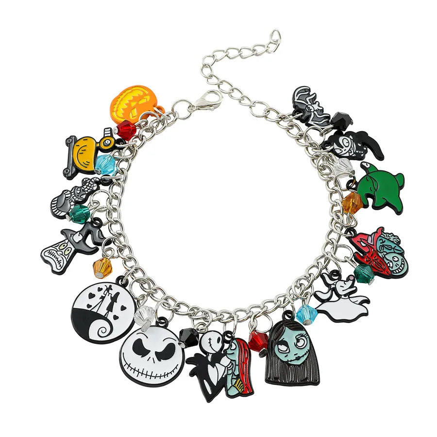 Cartoon Animation Horror Movie coraline Ghost Mother Halloween Pan Diy Beaded Bracelet Jewelry