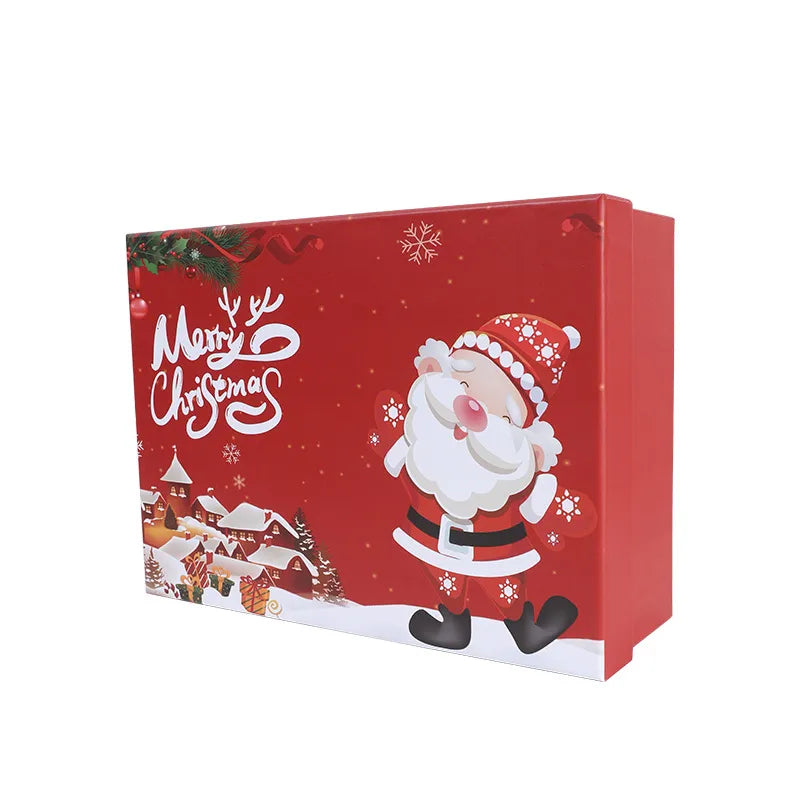 Original Christmas Gift Box 2025 New Design Snacks Peace Apple Hat Hand Set Naked Gift Box Festive Holiday Packaging