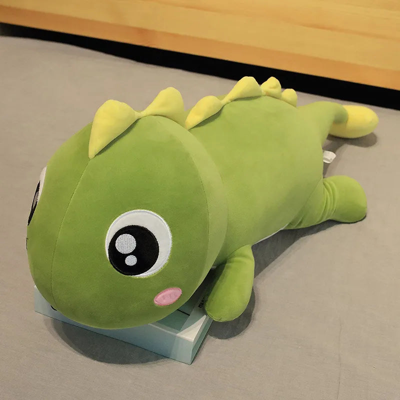 Dinosaur Plush Toy Doll Pillow Sleeping Bed Doll Big Doll Clip Leg Pillow Birthday Gift for Girls