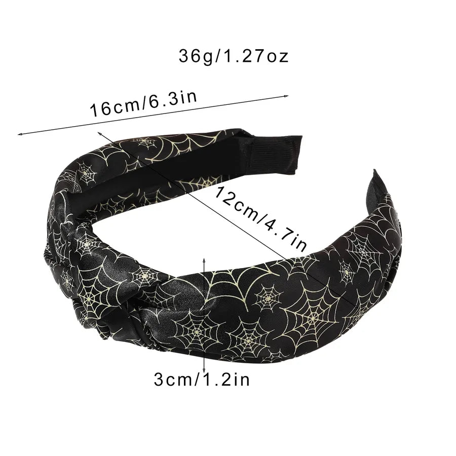 Halloween Skeleton Pumpkin Hairband New Style Funny High Top Knot Headband Atmosphere Feeling Hair Accessories Women's Headwear