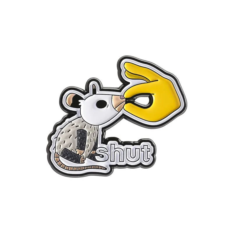 Trendy Letter Quote Lapel Pin Cartoon  Badge Clothing Backpack Accessory Unisex Personalized Fashion Jewelry
