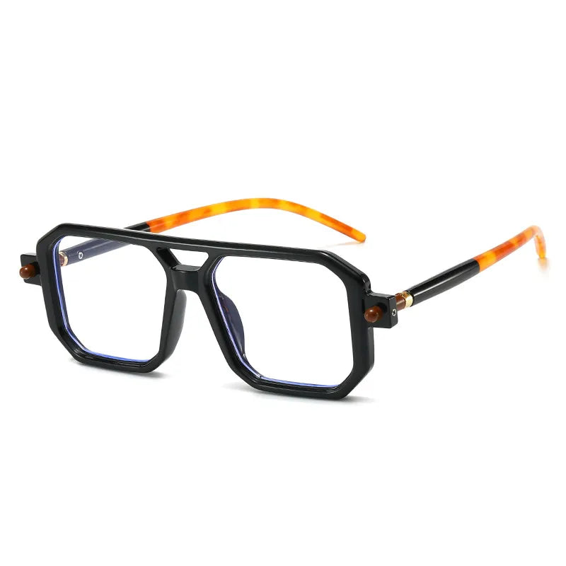 basic streetwear geometric ac square full frame men's sunglasses