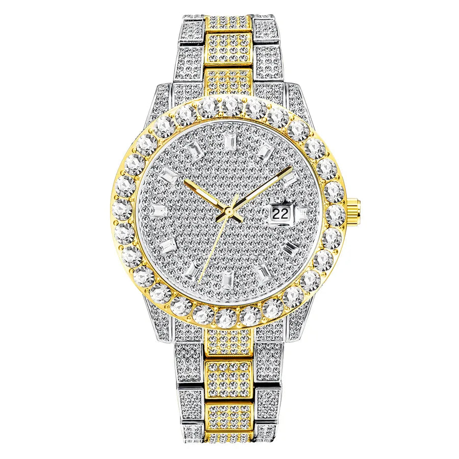 Fashion Geometric Butterfly Double Snap Quartz Men's Watches