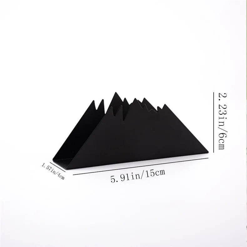 Casual Leaves Volcano Solid Color Iron Tissue Holder