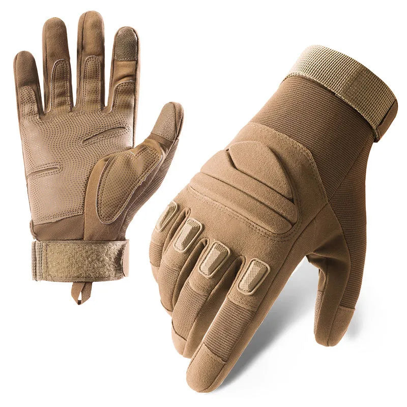 Tactical Gloves Men's Z192 Soft Shell Protective Pad Long Finger Touch Screen Fighting Non-slip Outdoor Military Fan Riding Gloves Men