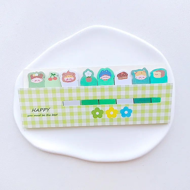 japan and south korea stationery cute regimented rows notes sticky notes notes left note sticker stick label learning classification notes
