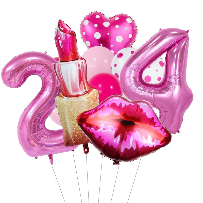 Birthday Simple Style Classic Style Color Block Aluminum Film Birthday Festival Balloons