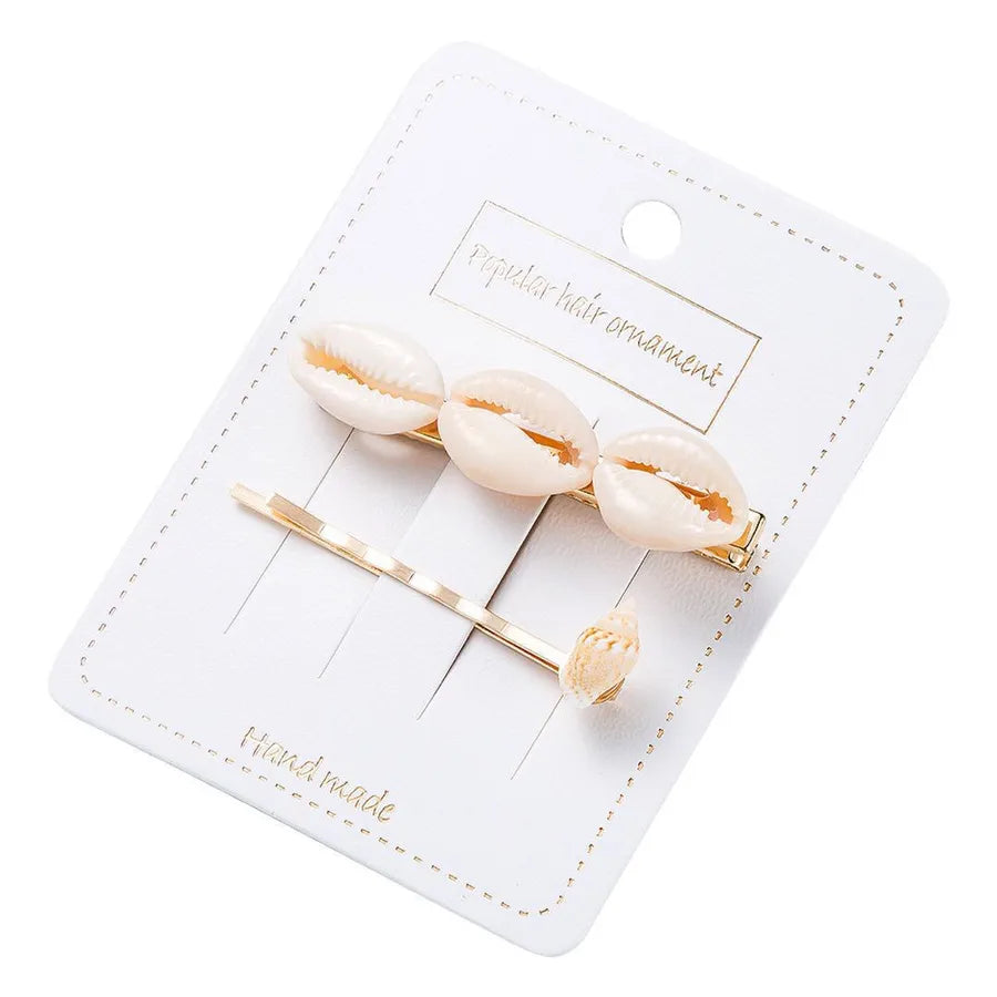 Marine Style Women's Shell Shell Hair Clip