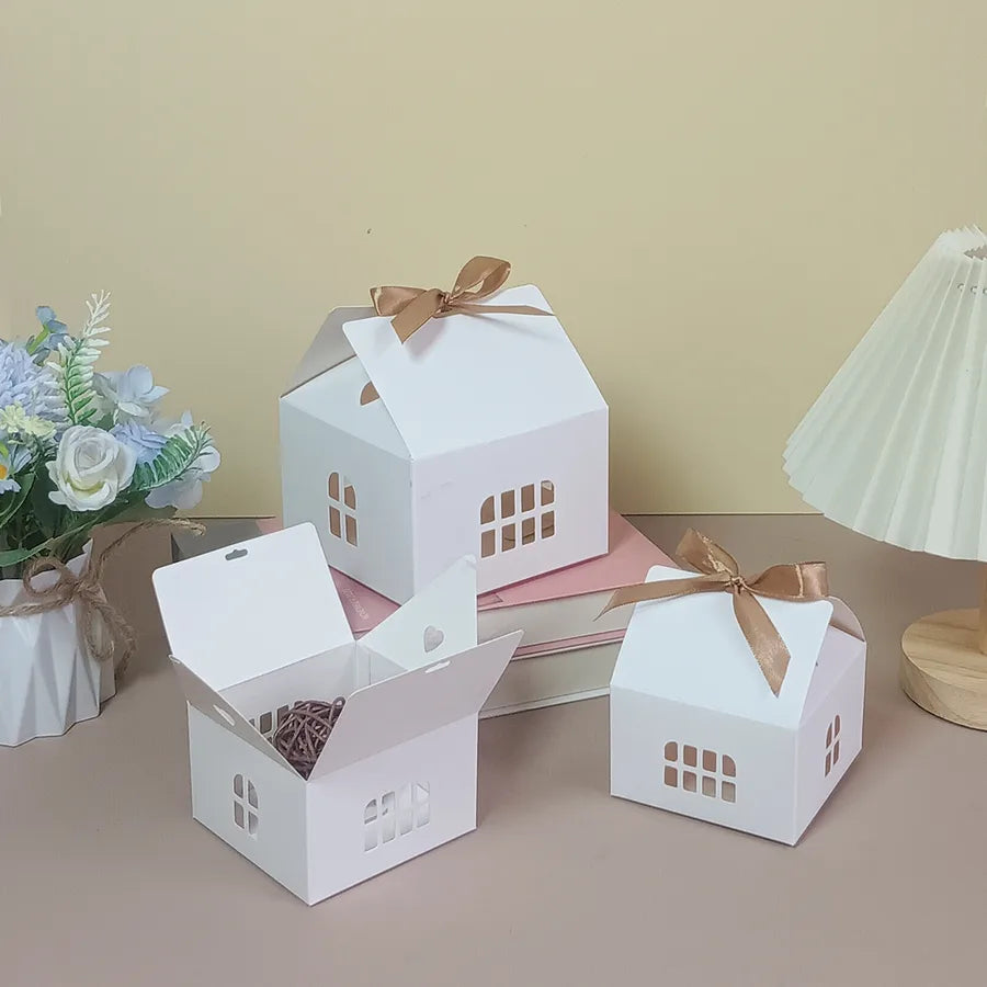 Creative Christmas Gingerbread House Gift Box Holiday Birthday Party Snack Cookie Packaging Box Festive airplane box