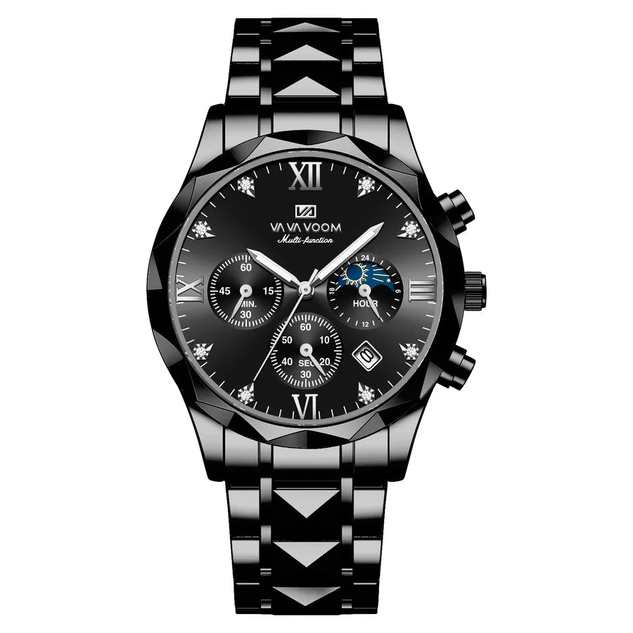 Business Geometric Butterfly Double Snap Quartz Men's Watches