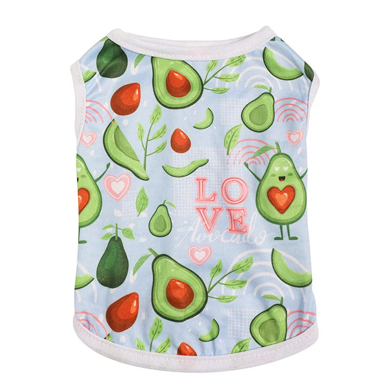 cute knit strawberry pet clothing