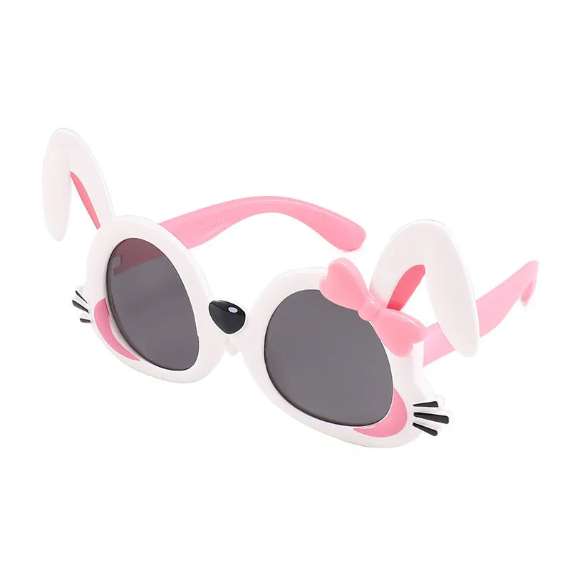 cartoon style cute sweet rabbit panda pc special-shaped mirror full frame kids sunglasses
