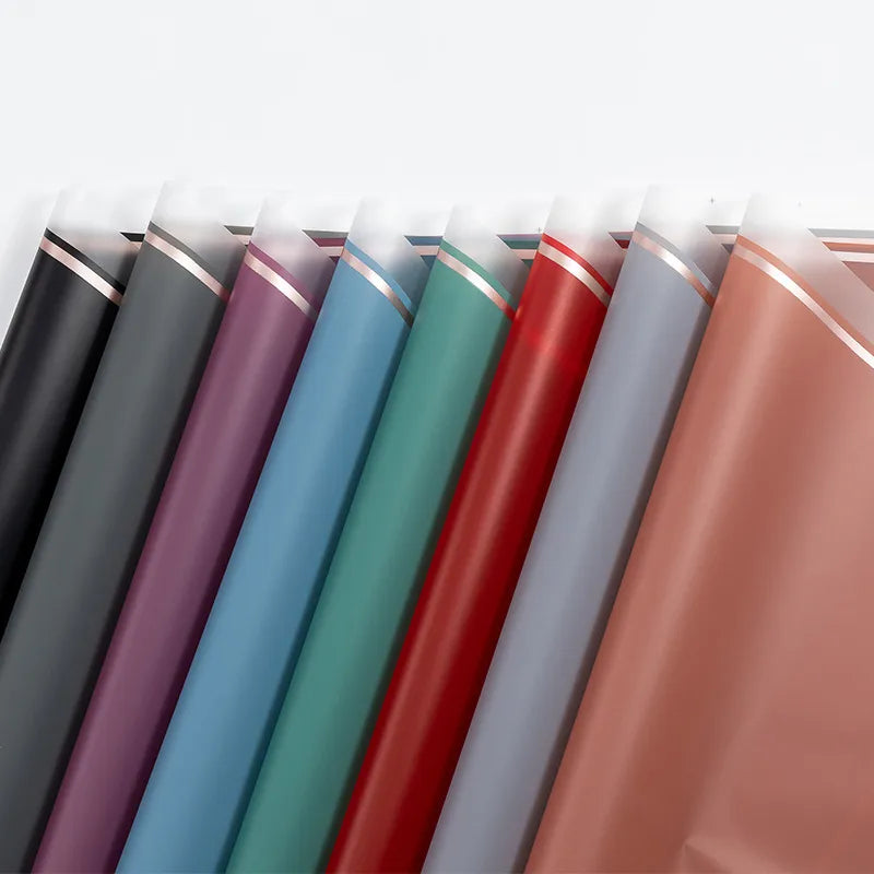 Simple Style Solid Color Plastic Date Festival Gift Wrapping Supplies Party Supplies Gift Wrapping Supplies 20 PCS/Package