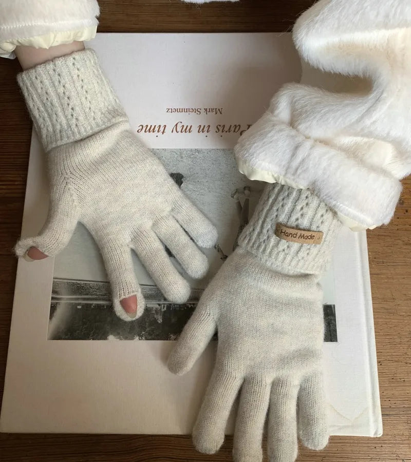 women's basic streetwear solid color gloves 1 set