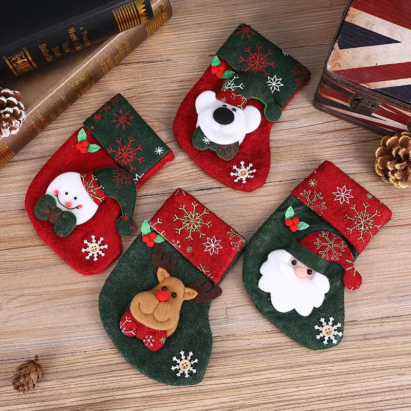 christmas cute santa claus snowman cloth party christmas socks