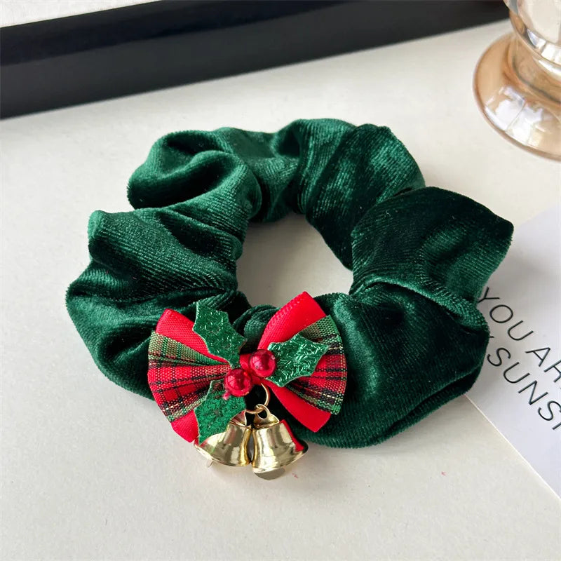 Christmas Nordic Style Modern Style Women's Solid Color Bell Hair Tie