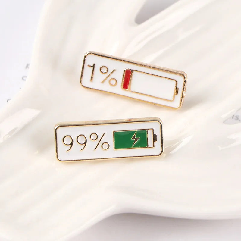 Simple Style Pin Power Alloy Plating Unisex Brooches