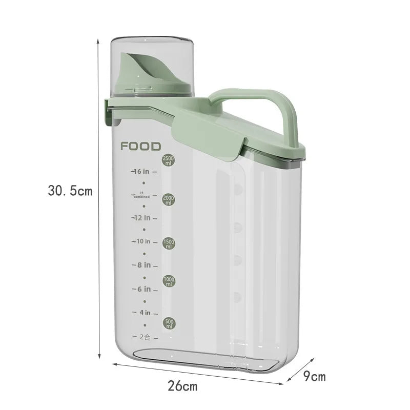 Cereals Noodles Grain Storage Box Plastic Food Grade Kitchen Storage Jar Bean Jar Sealed Jar Rice Bucket