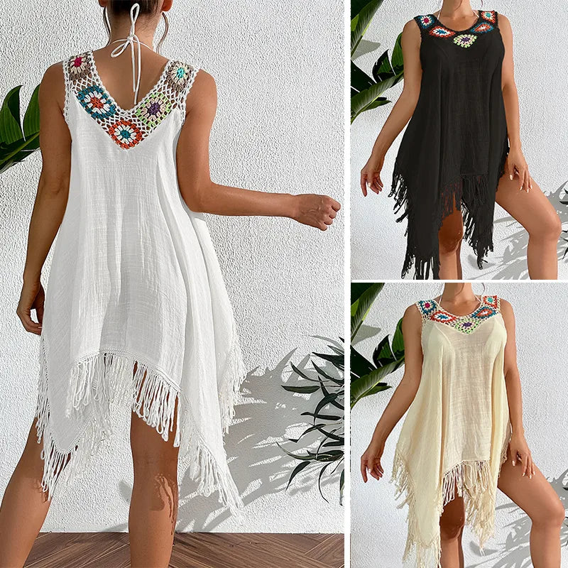 women's geometric sexy cover ups