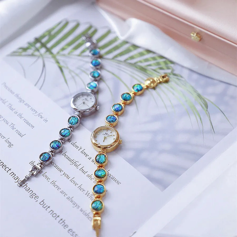 Simple Style Classic Style Solid Color Jewelry Buckle Quartz Women's Watches