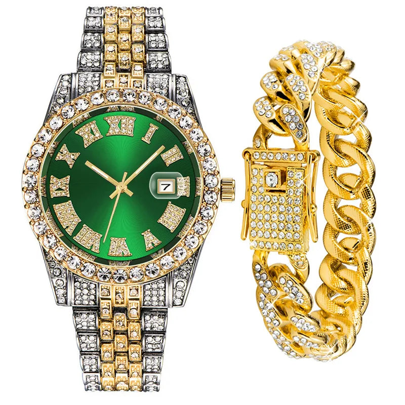 fashion color block butterfly double snap quartz women's watches