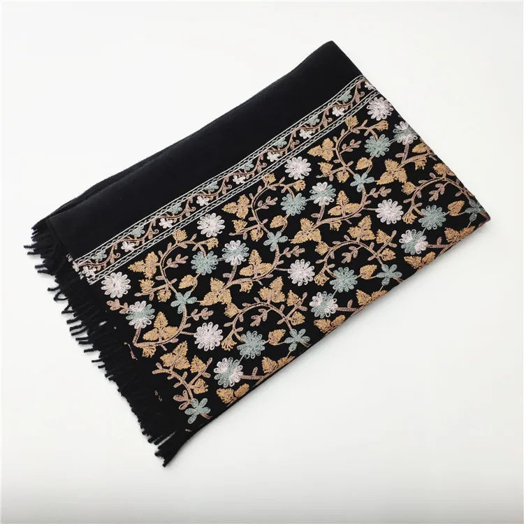 Women's Retro Ethnic Style Printing Imitation cashmere Scarf