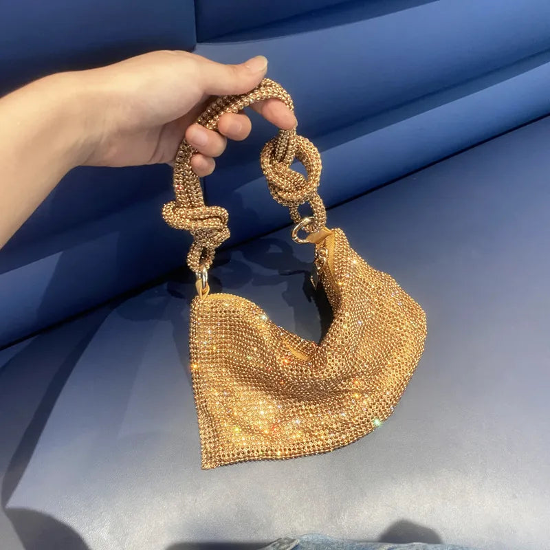 women's small polyester solid color classic style square zipper underarm bag
