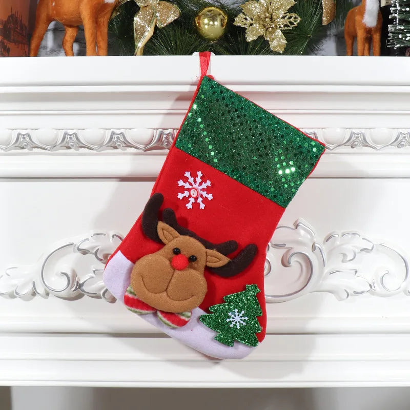 Christmas Cute Santa Claus Snowman Party Christmas socks