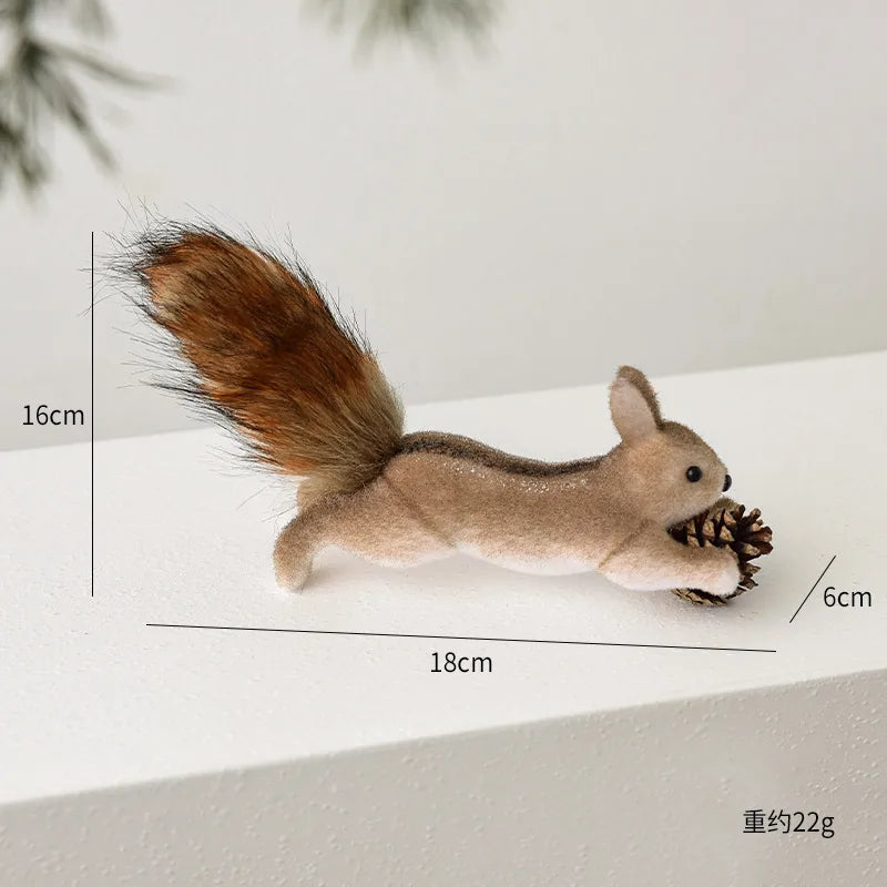 Creative Squirrel Christmas Decoration Small Hanging Ornament Realistic squirrel design Perfect gift for holiday decoration