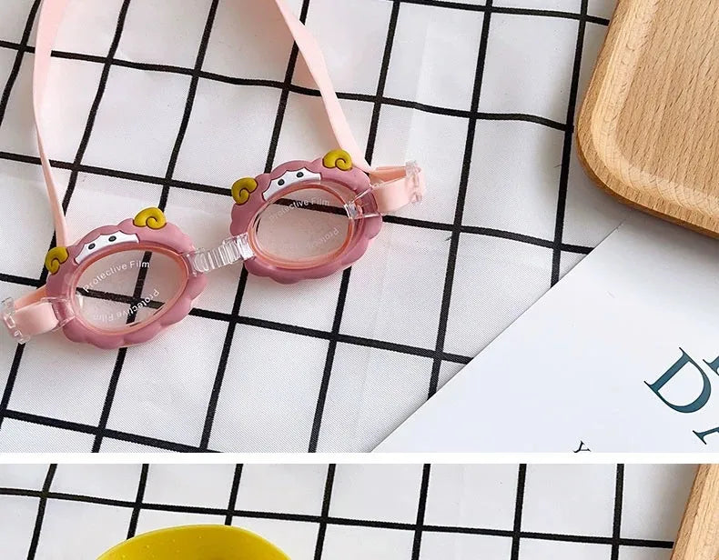 Cute Animal Cartoon Plastic Kid'S Swimming Goggles Glasses