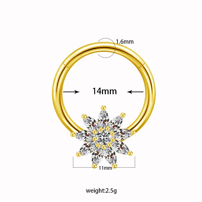 sweet plant heart shape wings stainless steel alloy white gold plated gold plated zircon body chain in bulk