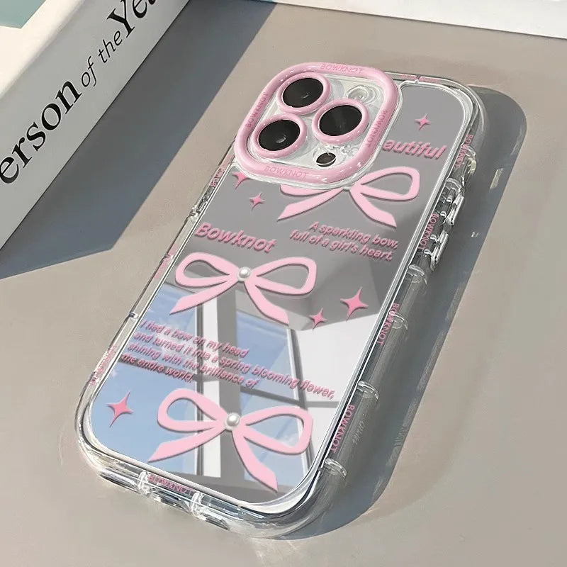 tpu Letter Bow Knot Cartoon Style Cute Phone Cases Phone Accessories