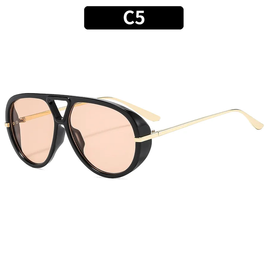 Casual Solid Color Ac toad glasses Full Frame Women's Sunglasses