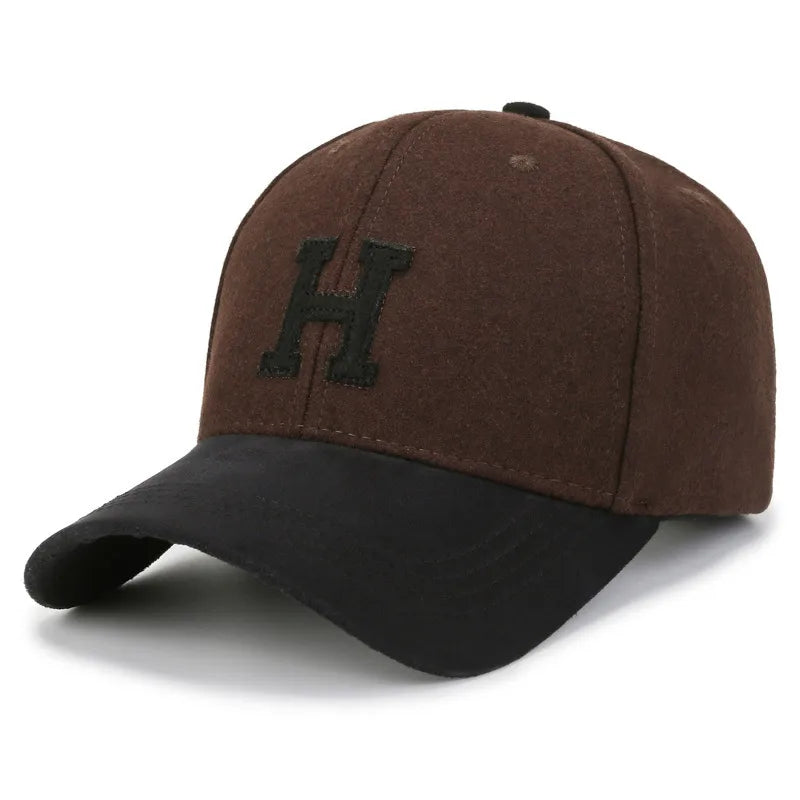 women's basic simple style letter embroidery curved eaves baseball cap