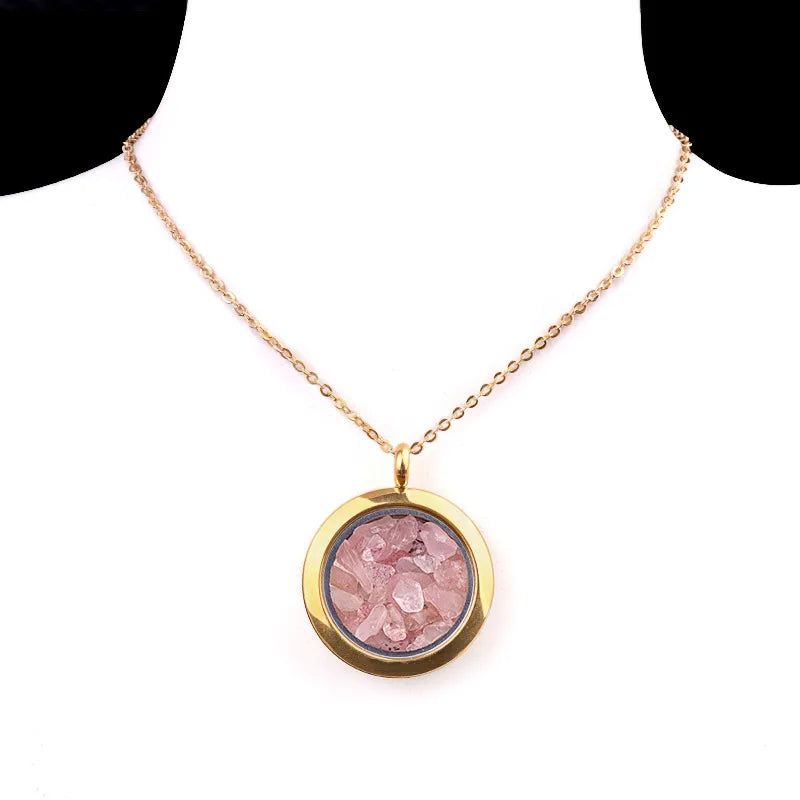 Elegant Vintage Style Geometric 304 Stainless Steel gravel cable chain Pendant Necklace In Bulk
